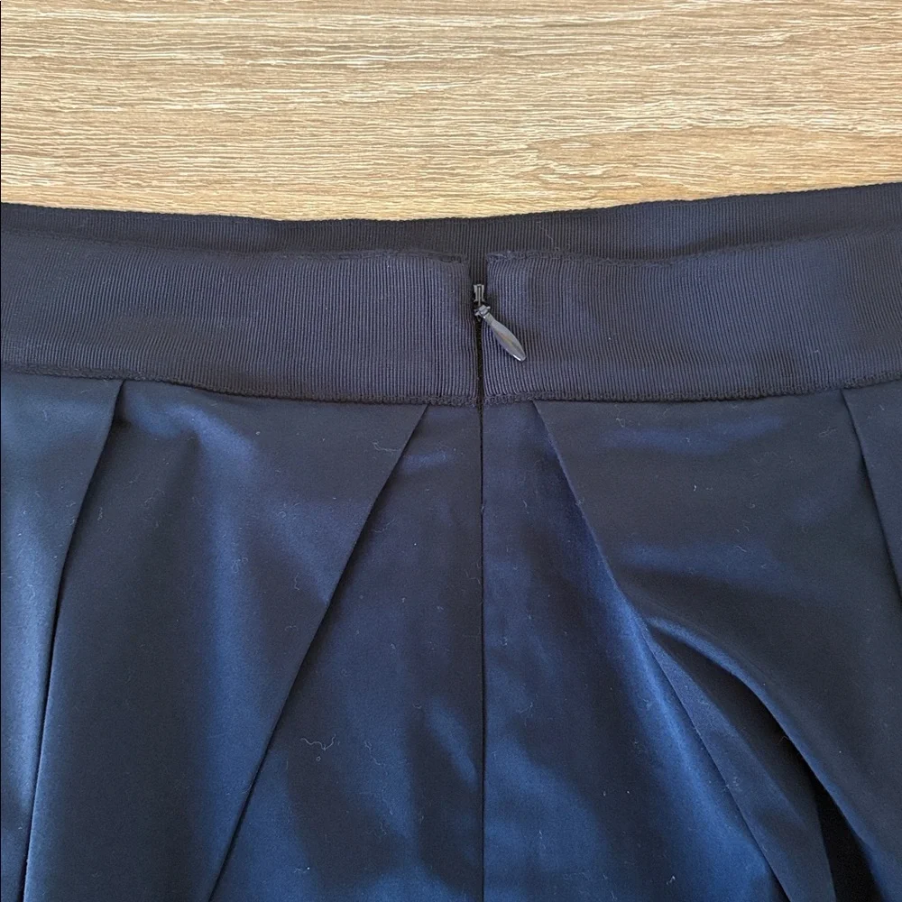 J. Crew Navy Bubble Hem Mini Skirt NWT